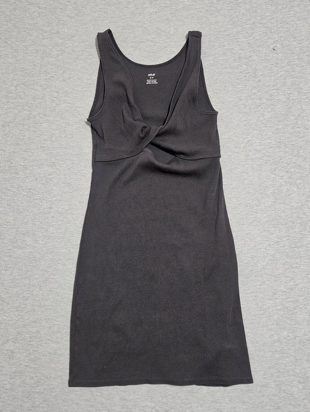 Aerie Sleeveless Black Twist-Front Women’s Dress Small